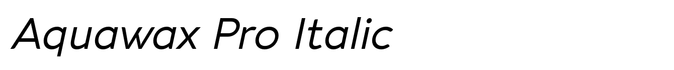 Aquawax Pro Italic